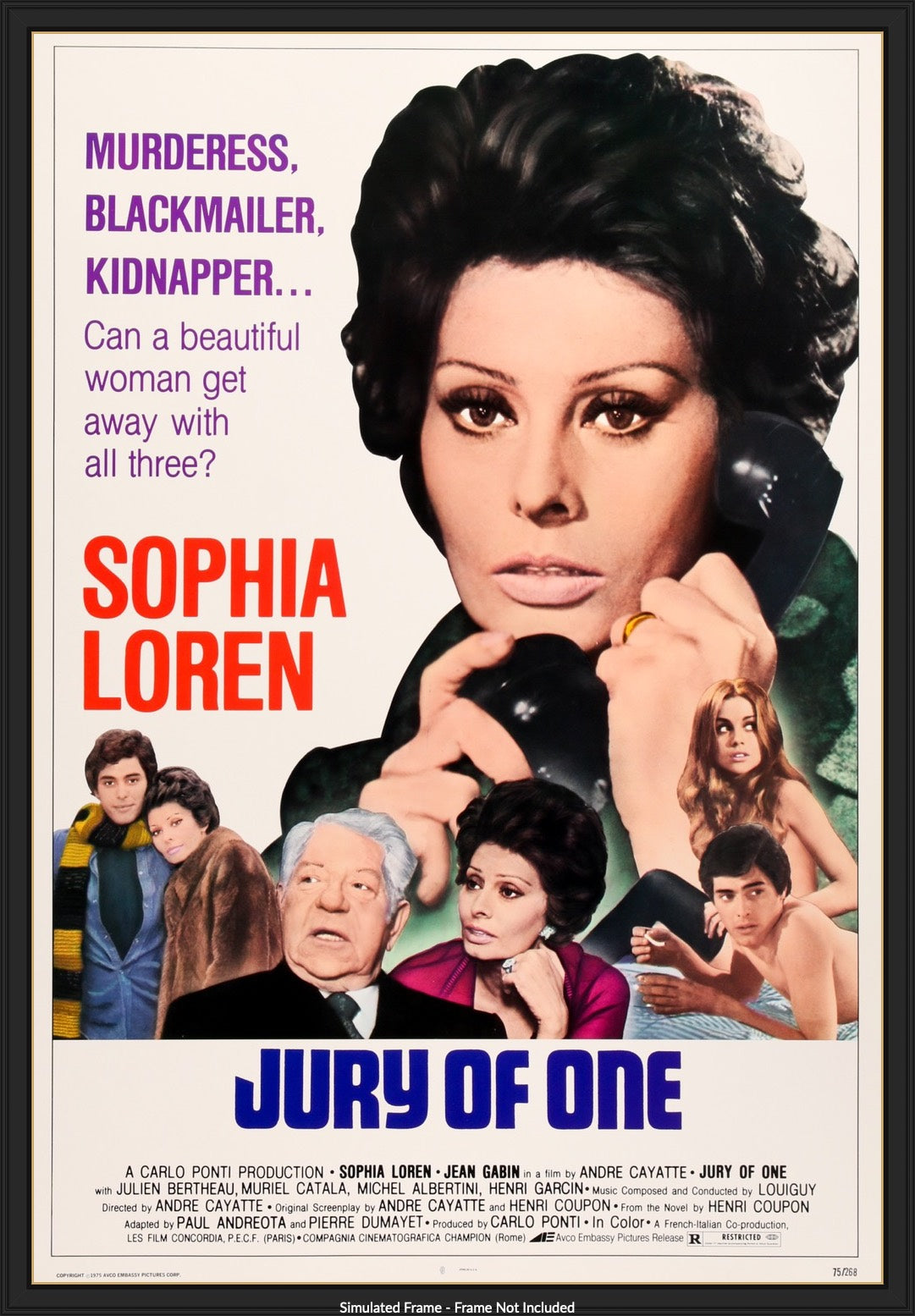 Verdict (Jury of One) (1974) original movie poster for sale at Original Film Art - Vintage Movie Posters