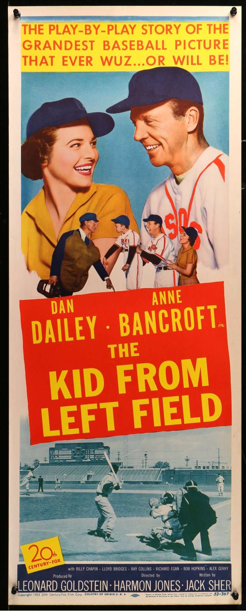 Kid from Left Field (1953) original movie poster for sale at Original Film Art - Vintage Movie Posters