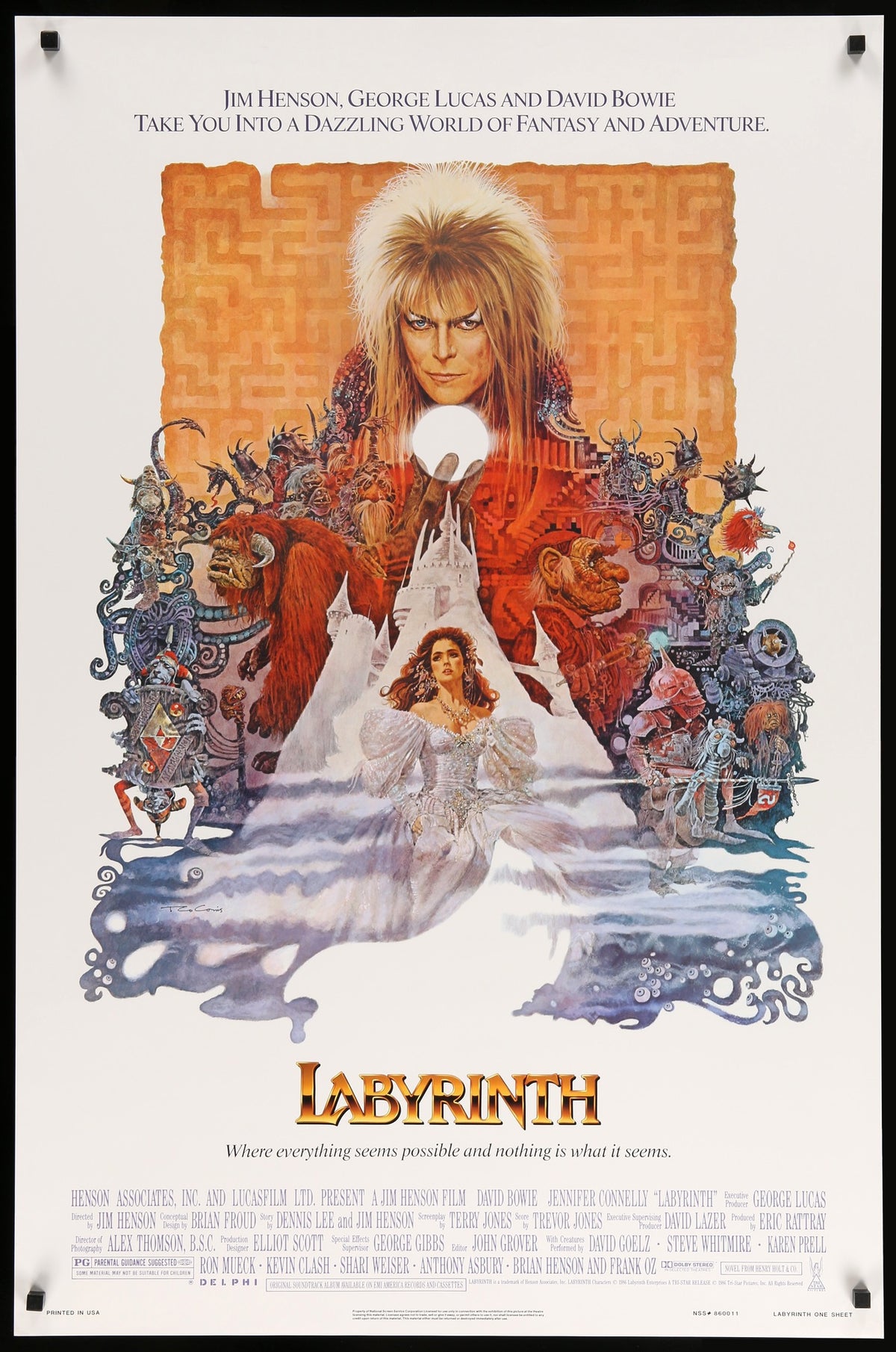 Labyrinth (1986) original movie poster for sale at Original Film Art - Vintage Movie Posters