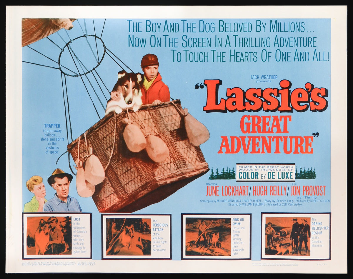 Lassie&#39;s Great Adventure (1963) original movie poster for sale at Original Film Art - Vintage Movie Posters