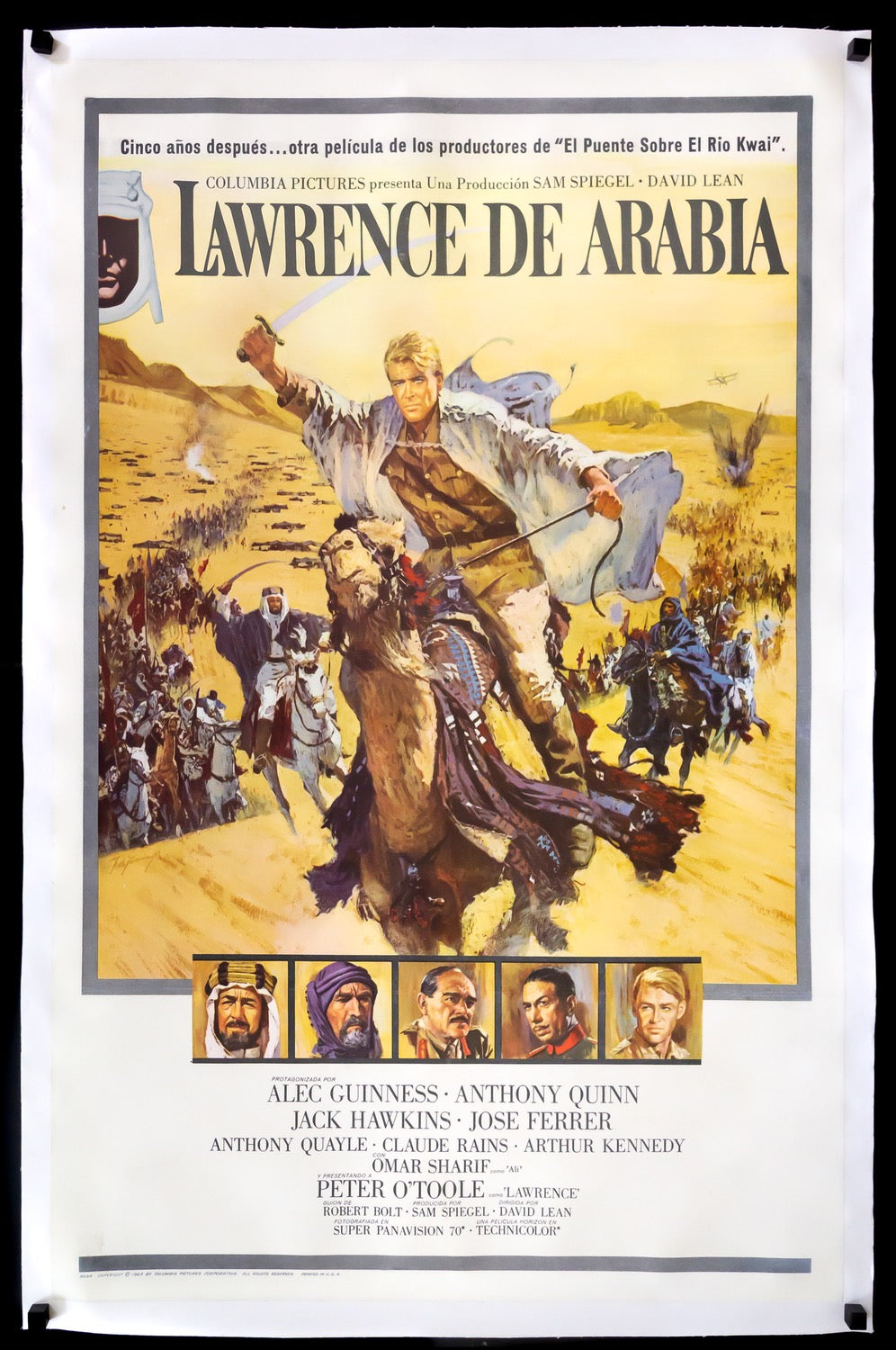 Lawrence of Arabia (1962) original movie poster for sale at Original Film Art - Vintage Movie Posters