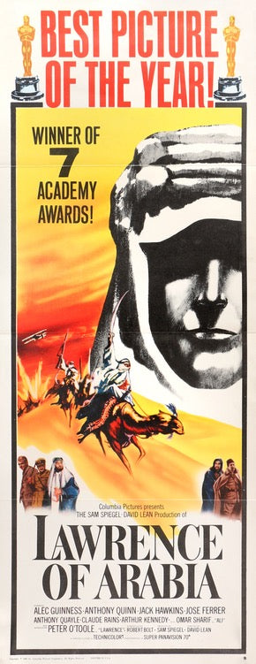 Lawrence of Arabia (1962) original movie poster for sale at Original Film Art - Vintage Movie Posters