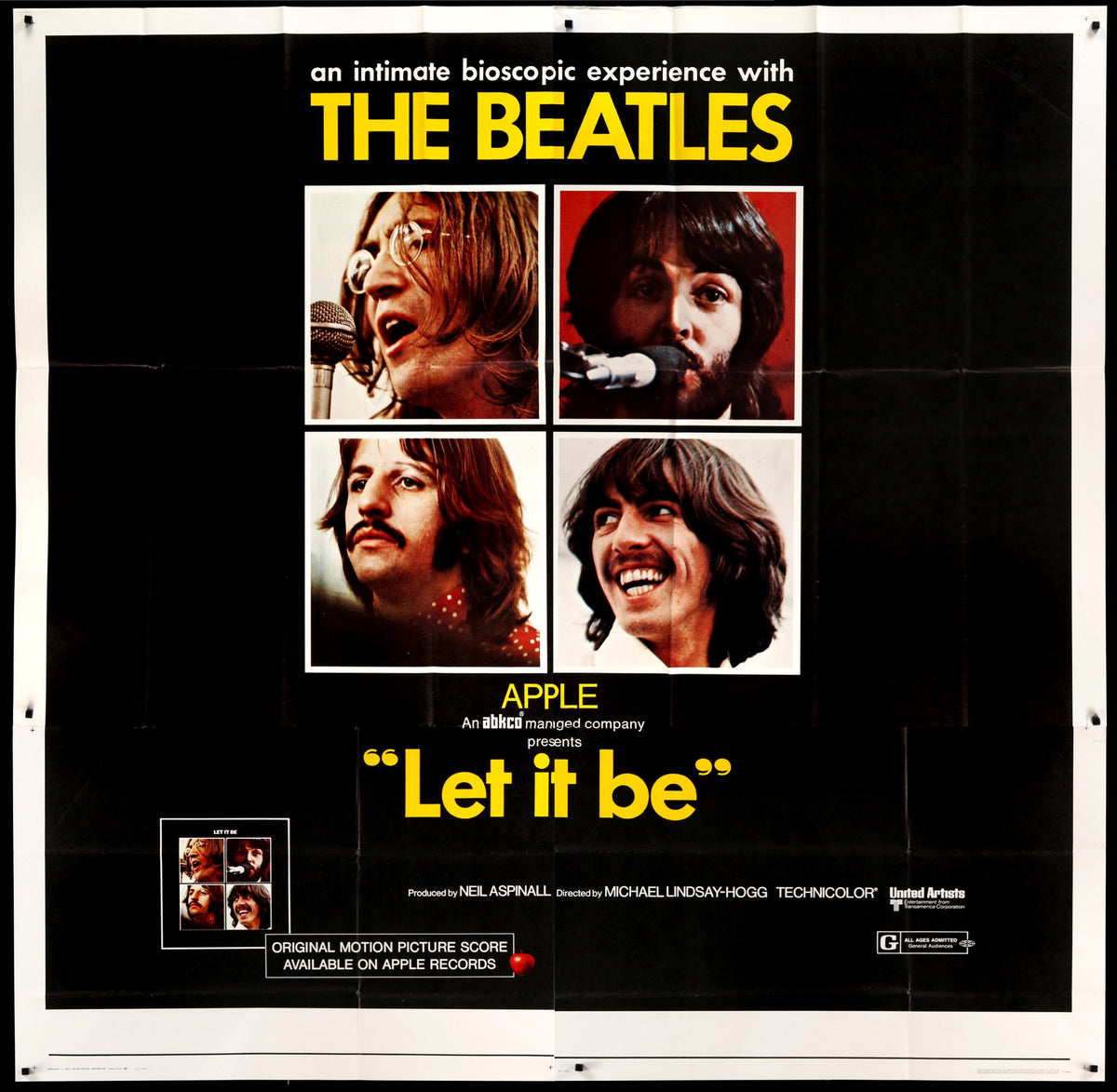 Let It Be (1970) original movie poster for sale at Original Film Art - Vintage Movie Posters
