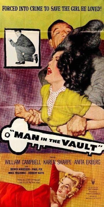 Man in the Vault (1956) original movie poster for sale at Original Film Art - Vintage Movie Posters