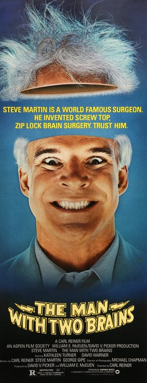 Man With Two Brains (1983) original movie poster for sale at Original Film Art - Vintage Movie Posters