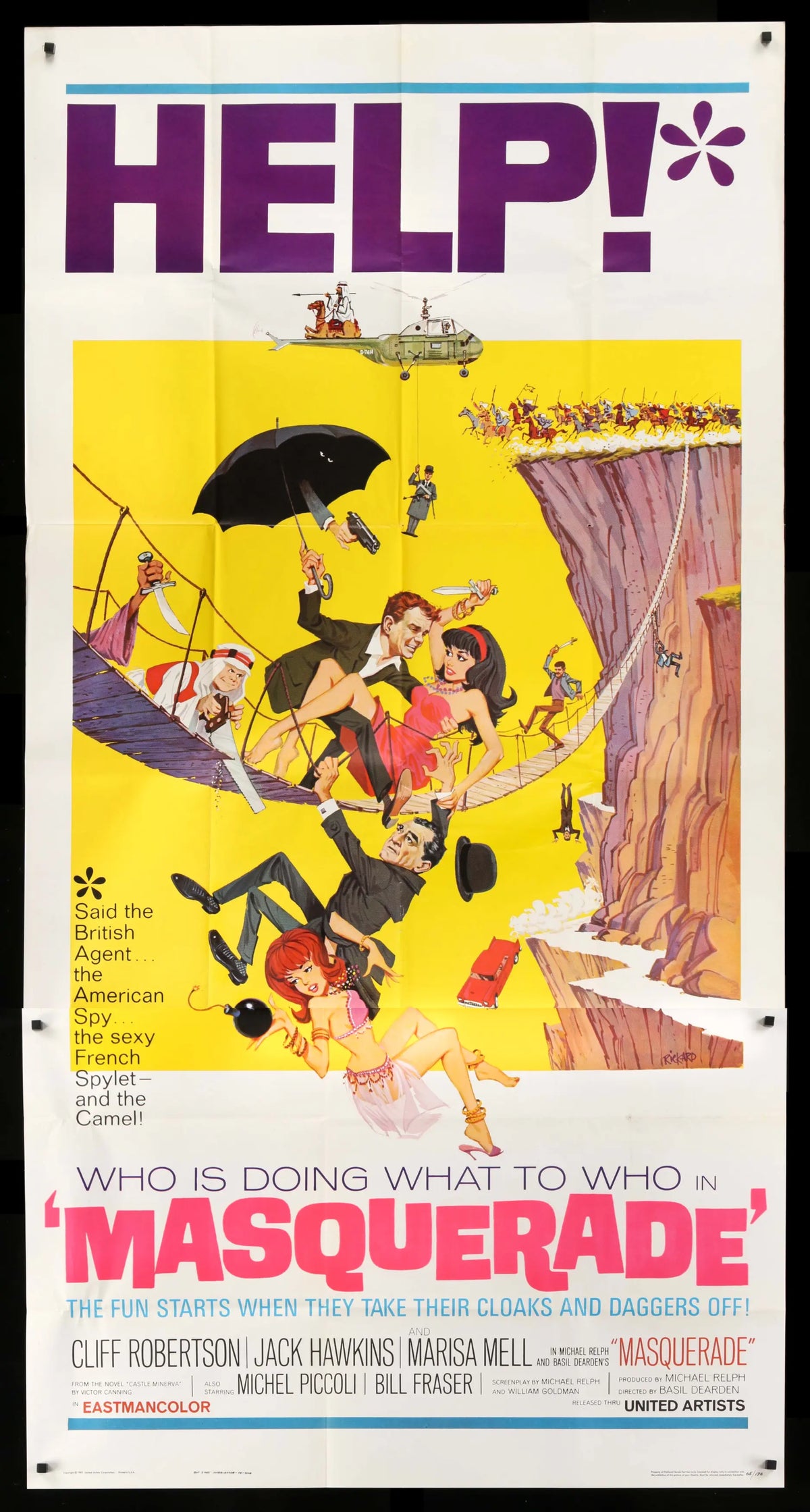 Masquerade (1965) original movie poster for sale at Original Film Art