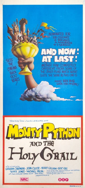 Monty Python and the Holy Grail (1975) original movie poster for sale at Original Film Art - Vintage Movie Posters