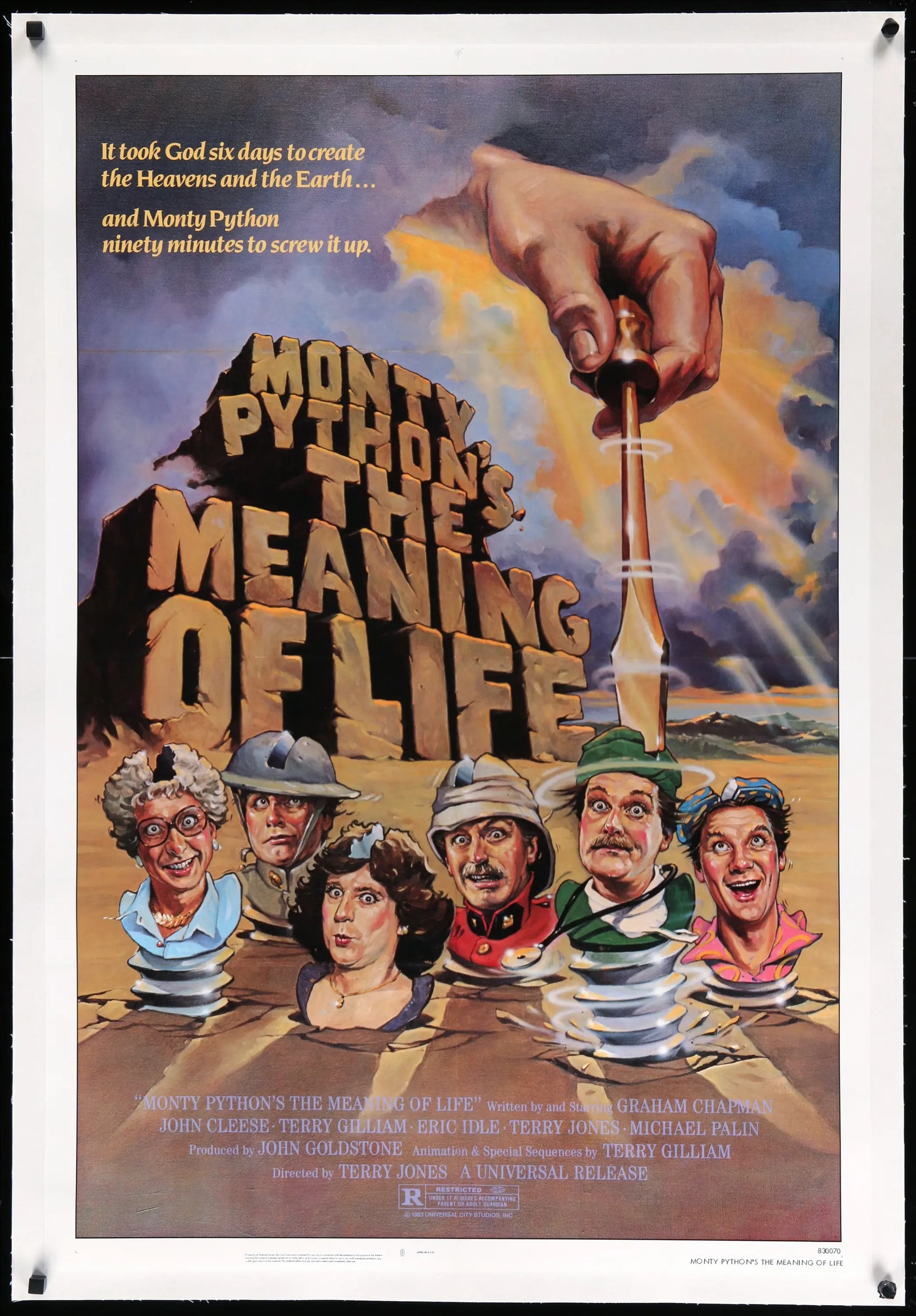 Monty Python's The Meaning of Life (1983) original movie poster for sale at Original Film Art - Vintage Movie Posters