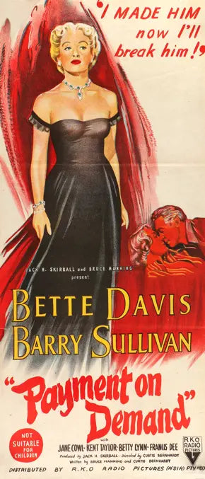Payment on Demand (1951) original movie poster for sale at Original Film Art