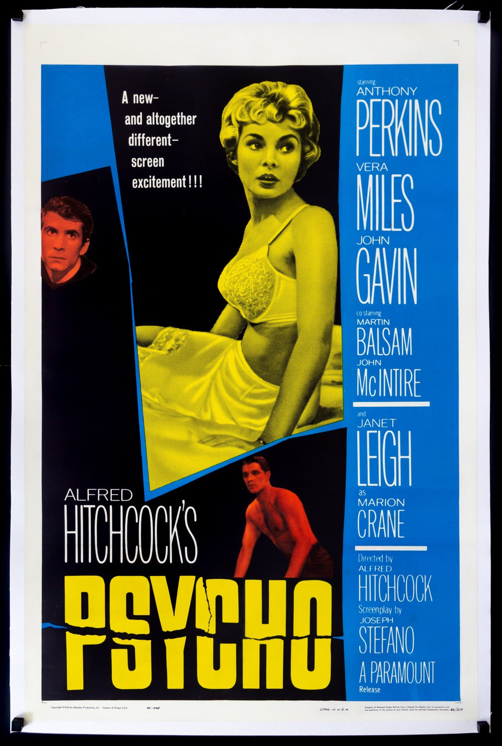 Psycho (1960) original movie poster for sale at Original Film Art - Vintage Movie Posters
