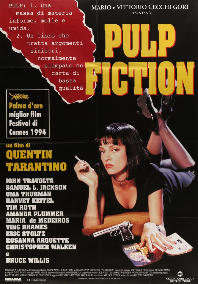 Pulp Fiction (1994) original movie poster for sale at Original Film Art - Vintage Movie Posters