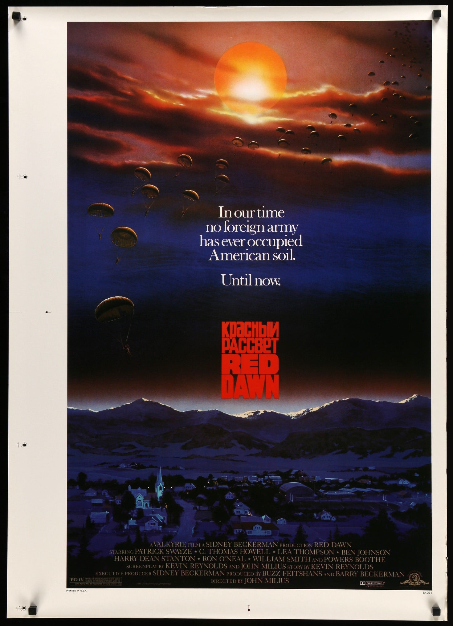 Red Dawn (1984) original movie poster for sale at Original Film Art - Vintage Movie Posters