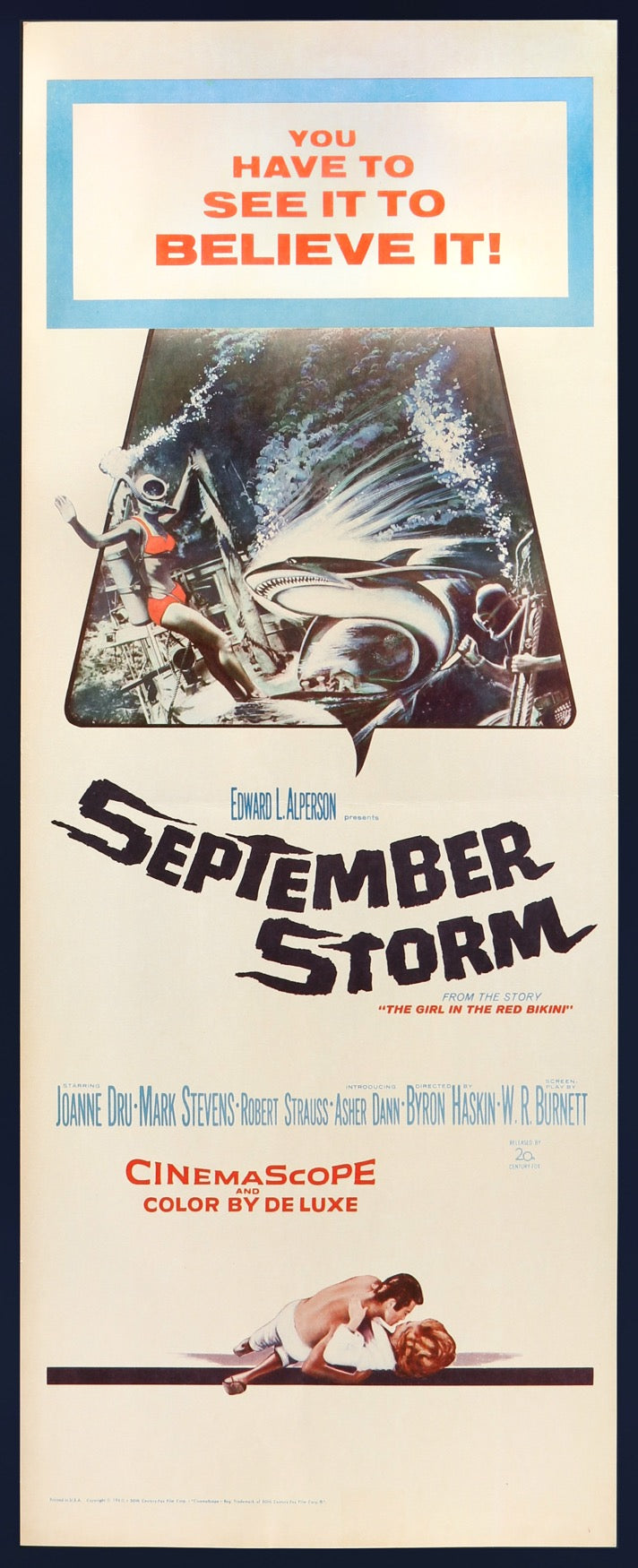 September Storm (1960) original movie poster for sale at Original Film Art