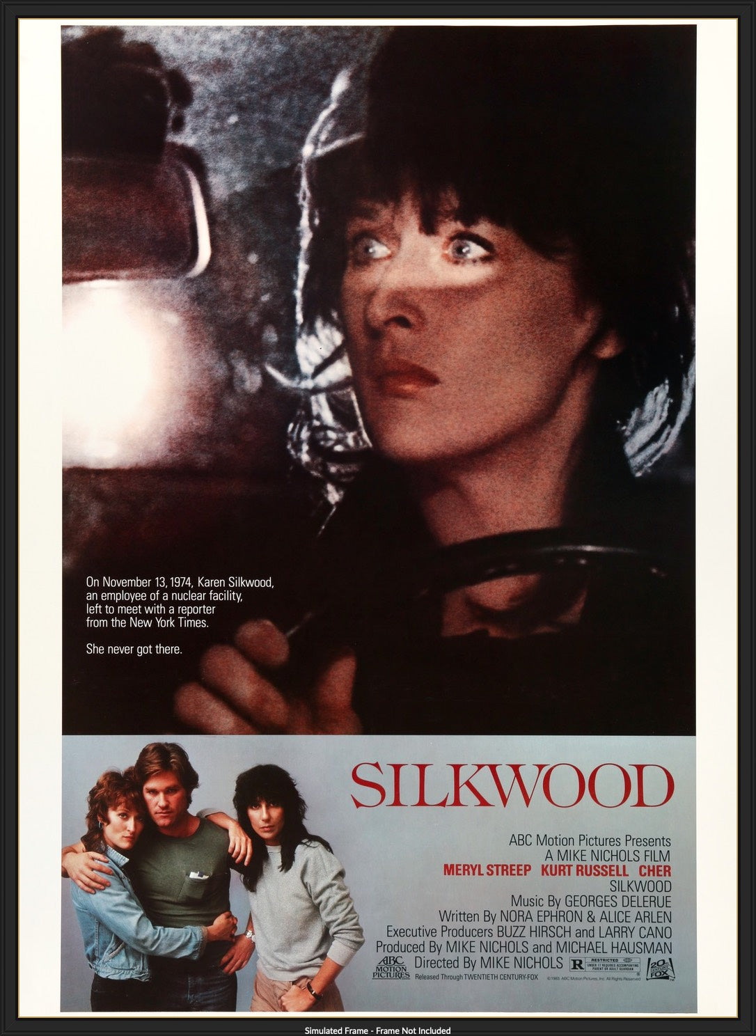 Silkwood (1983) original movie poster for sale at Original Film Art - Vintage Movie Posters