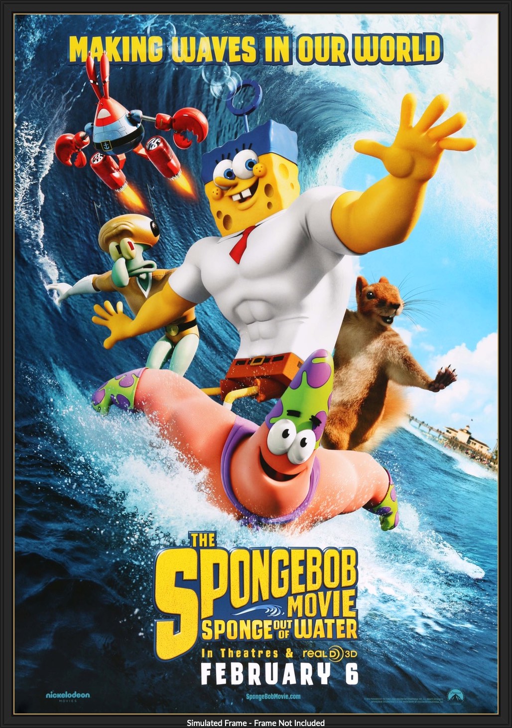Spongebob Movie: Sponge Out of Water (2015) original movie poster for sale at Original Film Art - Vintage Movie Posters