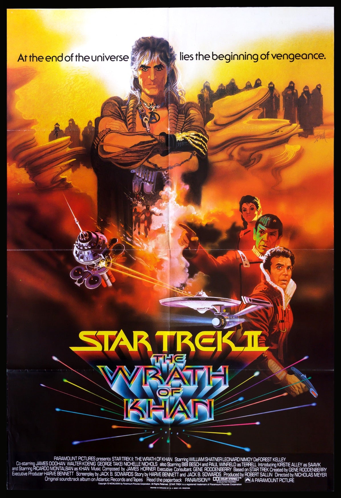 Star Trek II: The Wrath of Khan (1982) original movie poster for sale at Original Film Art