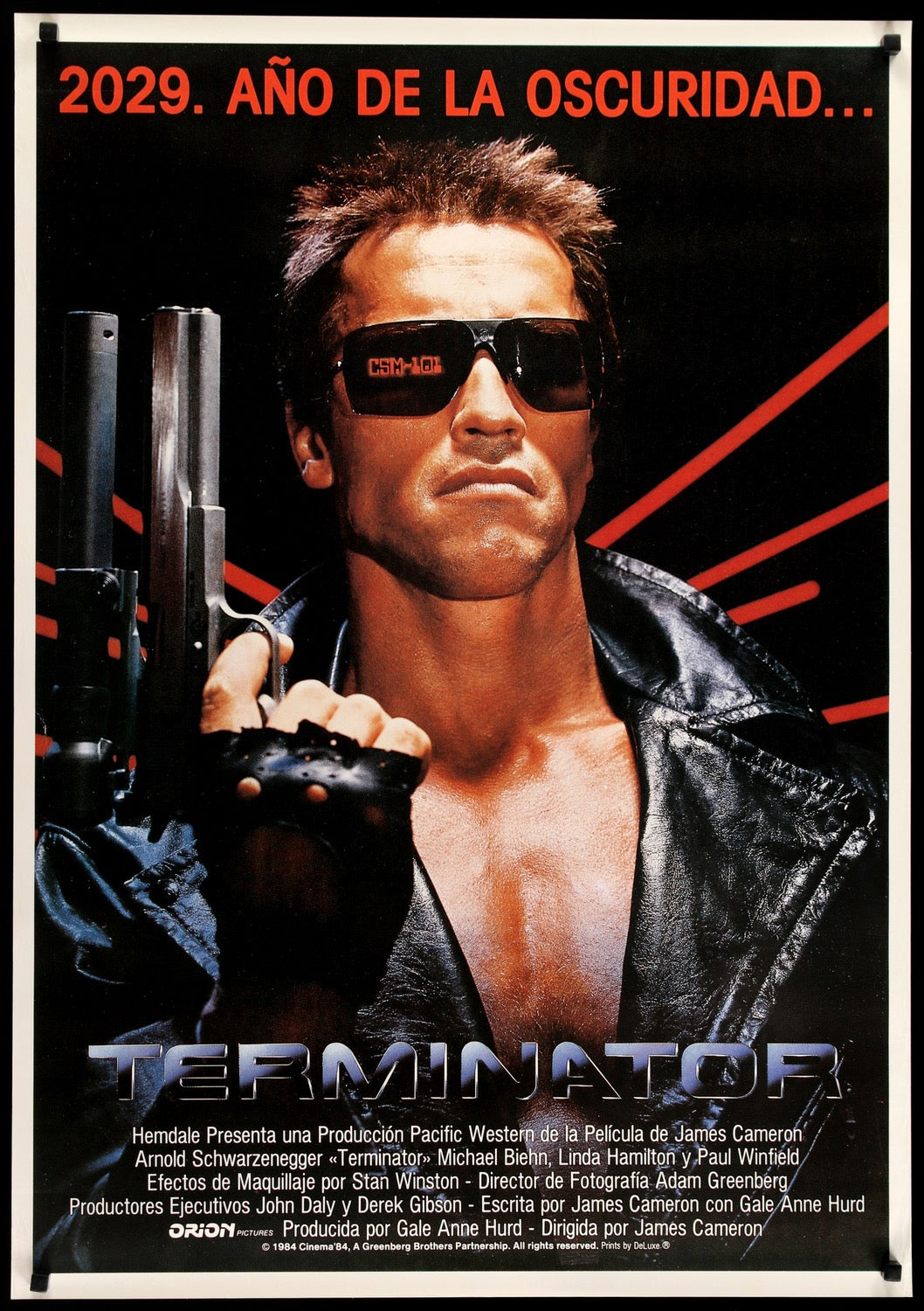 Terminator (1984) original movie poster for sale at Original Film Art - Vintage Movie Posters