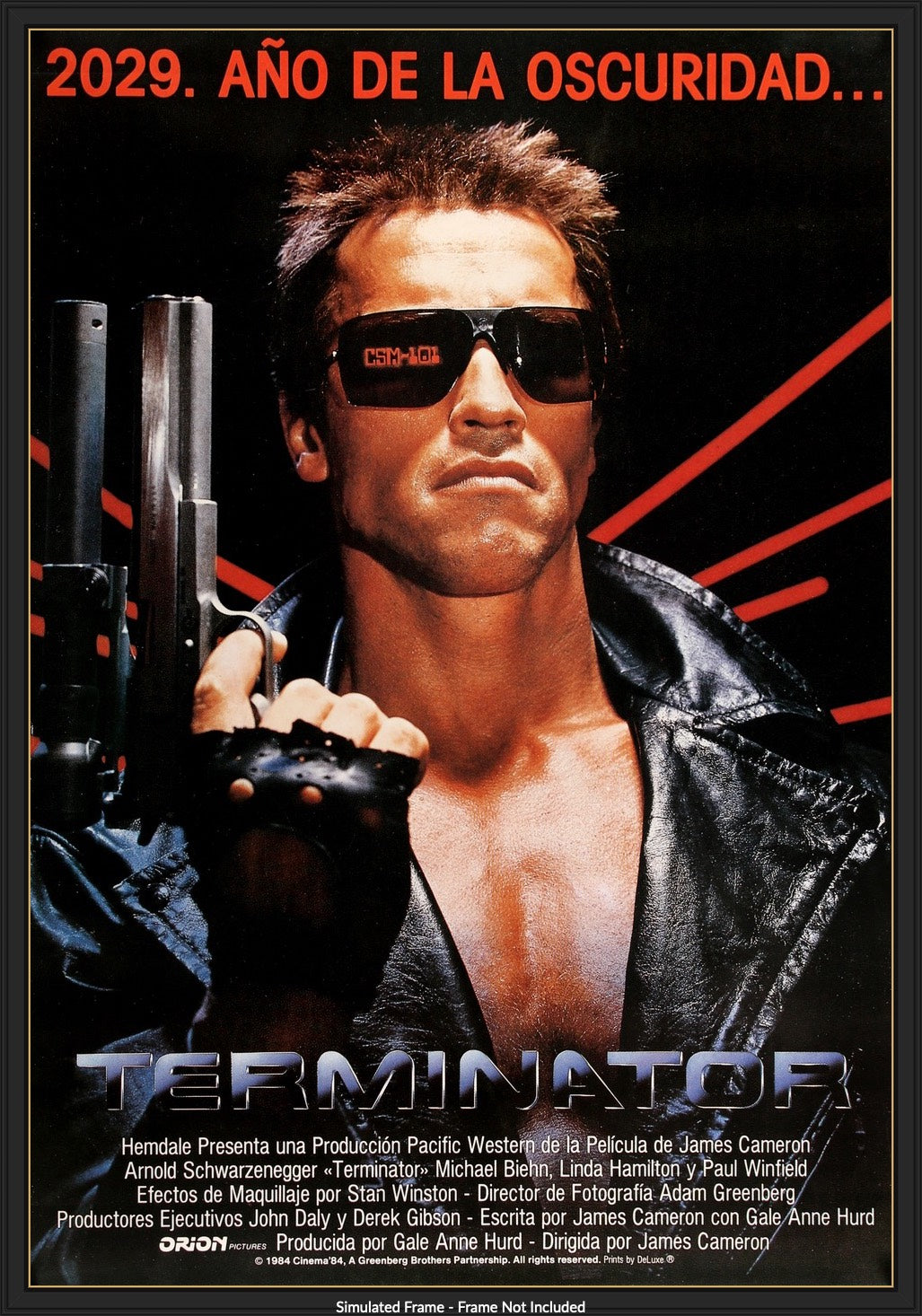 Terminator (1984) original movie poster for sale at Original Film Art - Vintage Movie Posters