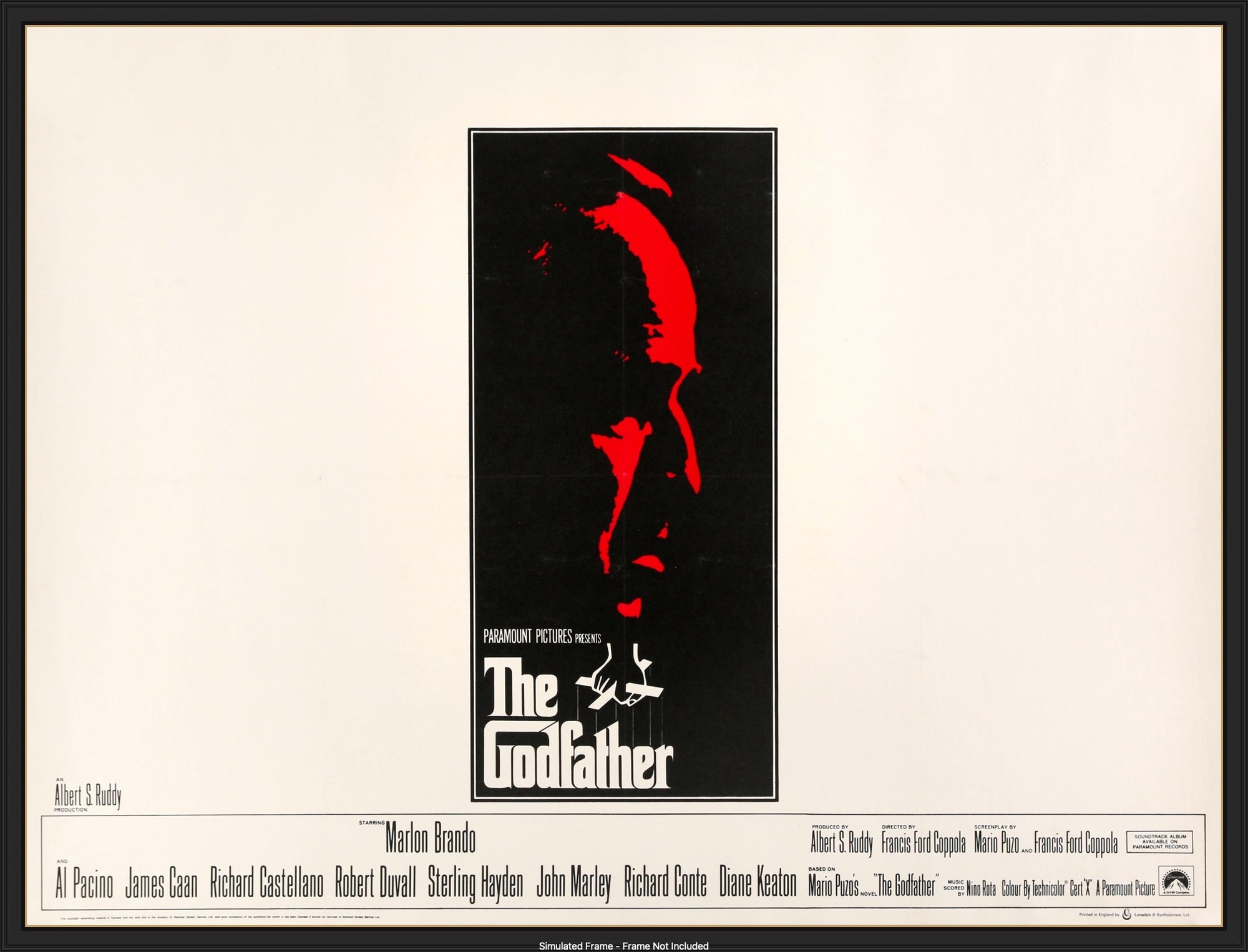 Godfather (1972) original movie poster for sale at Original Film Art