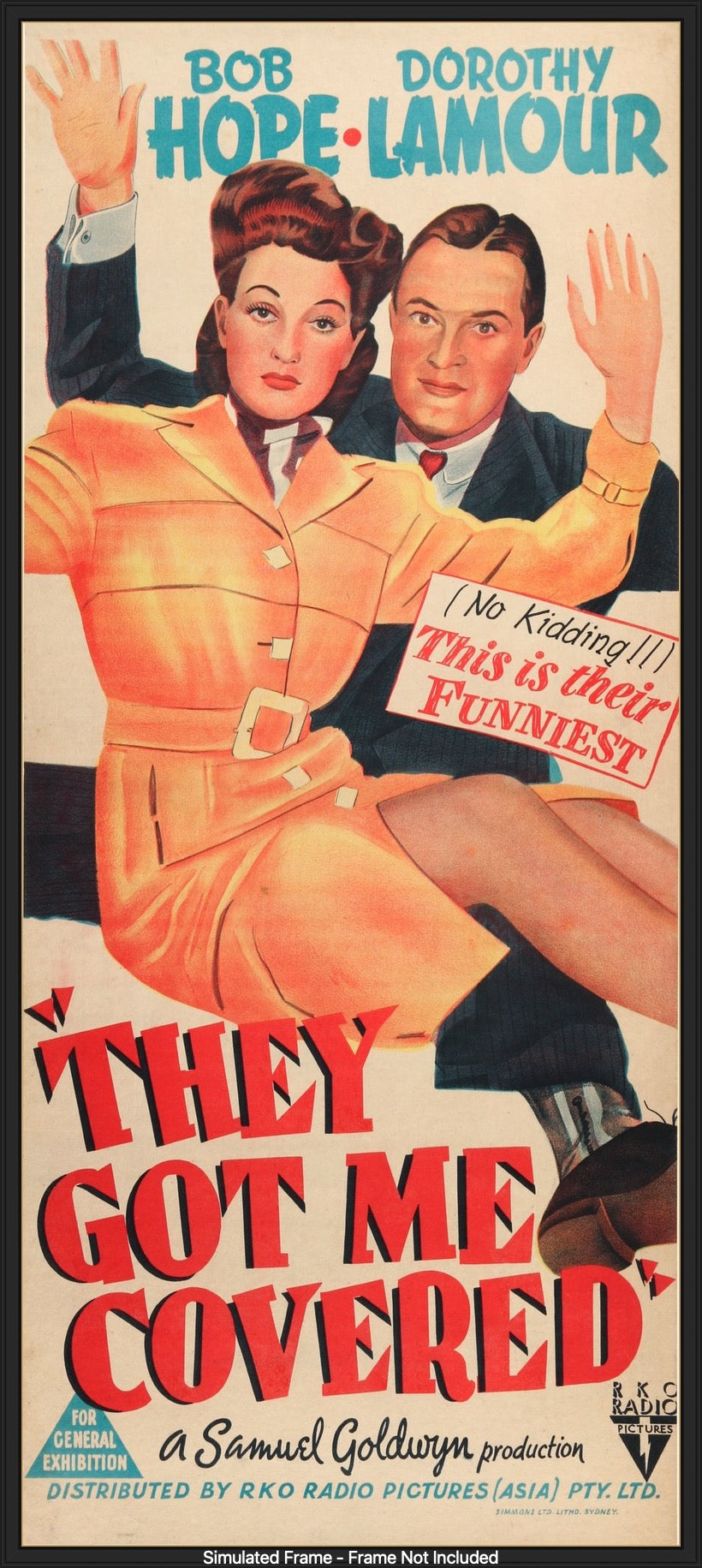 They Got Me Covered (1943) original movie poster for sale at Original Film Art - Vintage Movie Posters