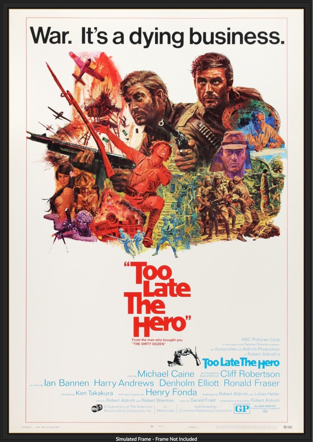 Too Late the Hero (1970) original movie poster for sale at Original Film Art - Vintage Movie Posters