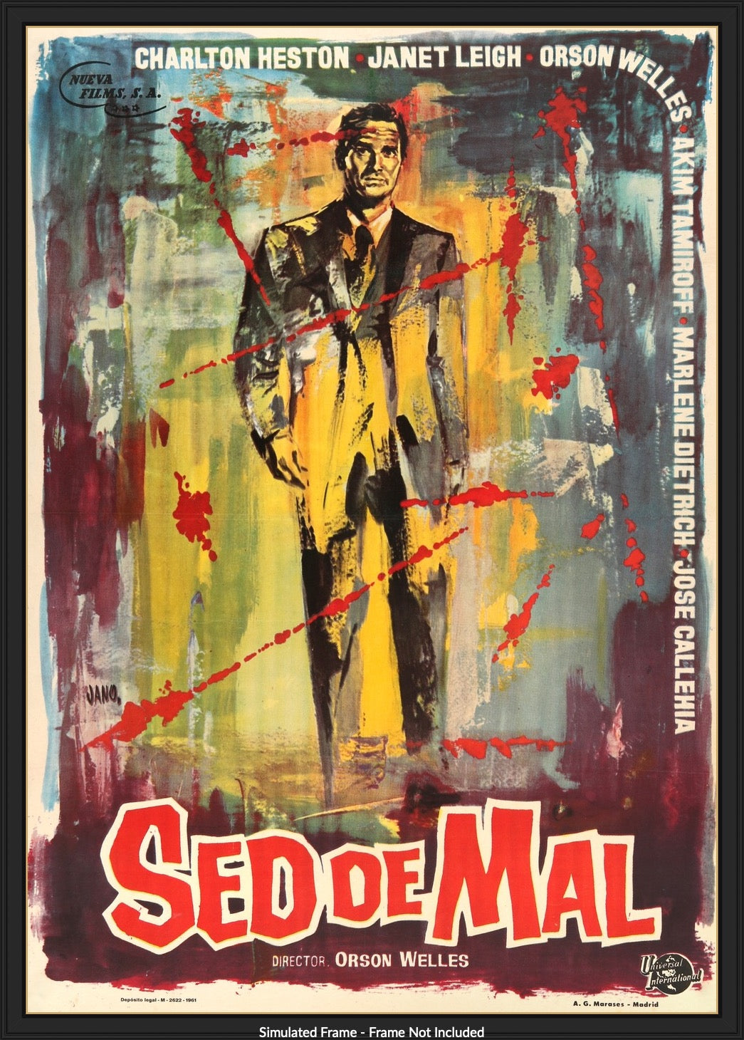 Touch of Evil (1958) original movie poster for sale at Original Film Art - Vintage Movie Posters