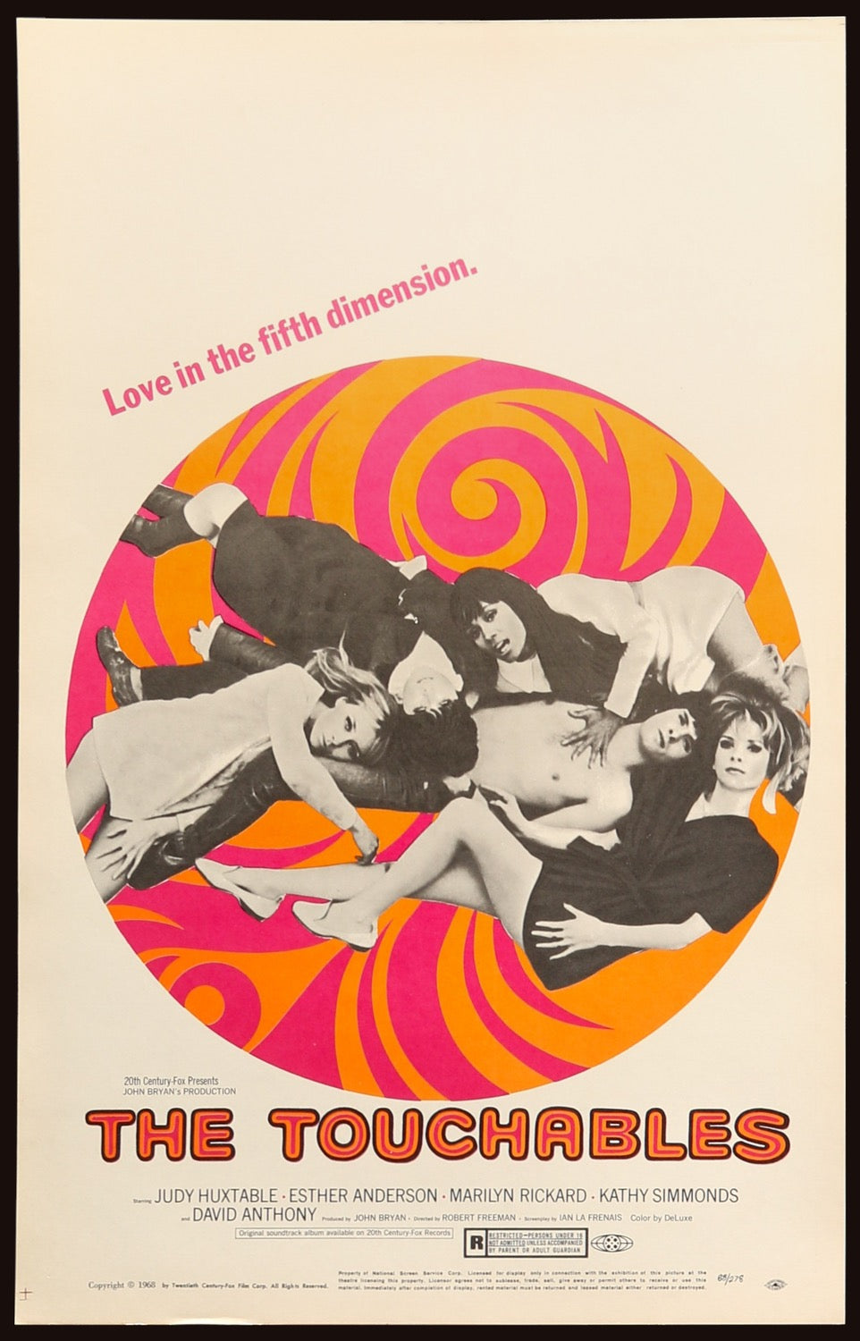 Touchables (1968) original movie poster for sale at Original Film Art - Vintage Movie Posters