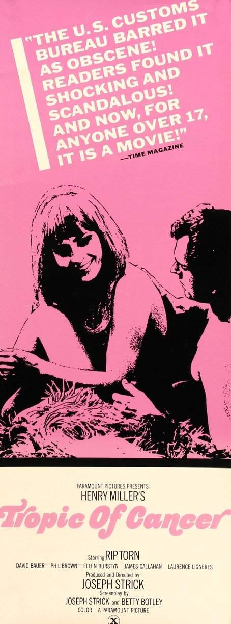 Tropic of Cancer (1970) original movie poster for sale at Original Film Art - Vintage Movie Posters
