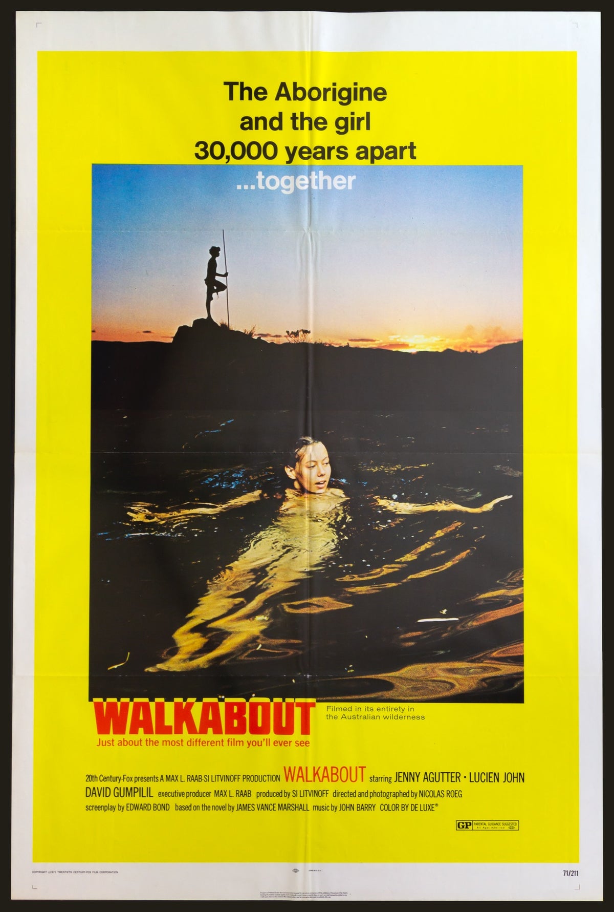Walkabout (1971) original movie poster for sale at Original Film Art - Vintage Movie Posters